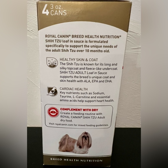 Royal Canin Adult Shih Tzu 4 pack loaf in sauce dog food. 4x4=16 3 oz cans - Picture 6 of 6